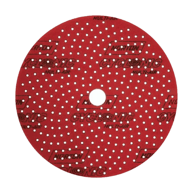 NORTON CYCLONIC Disc P220/240 – червен / 100 броя в кутия