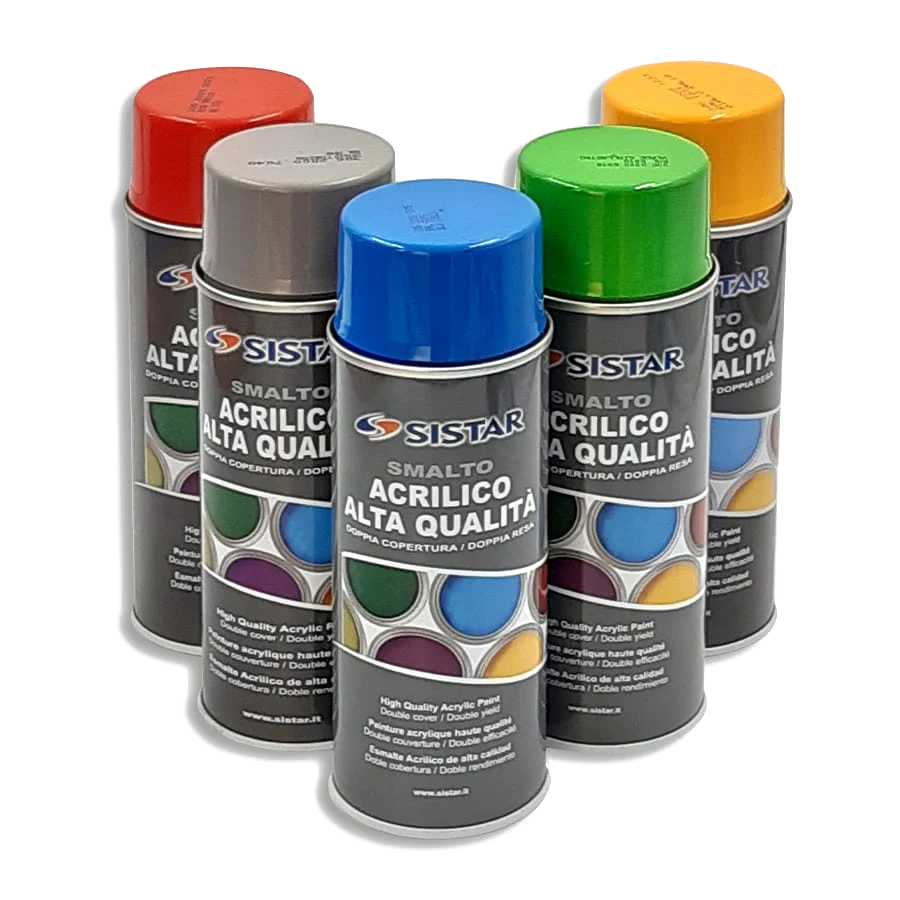 SISTAR Спрей Acrylic RAL 9005 MAT – 400мл