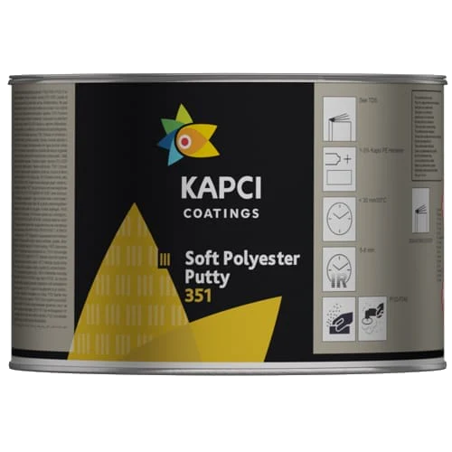 KAPCI 351 Кит /Soft Polyester Putty/Yellow – 1.7кг